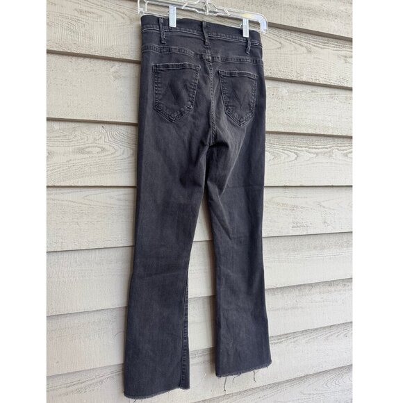 MOTHER Black Raw Hem Slim Straight Jeans Women’s Size 25 – Flaw Repaired - Picture 6 of 6